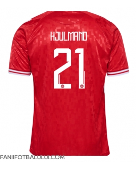 Danemarca Morten Hjulmand #21 Tricou Fotbal Replică European 2024 Barbati Acasa